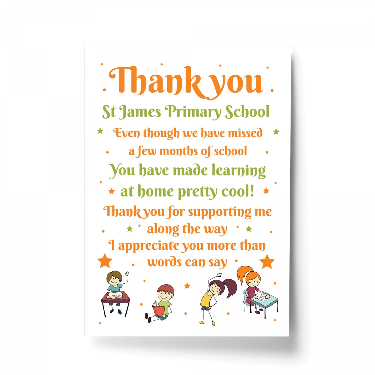 Special Thank You Poem T For Teacher Leaving Nursery