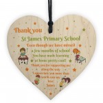 School Thank You Gifts Wood Heart End Of Term Gift Teacher