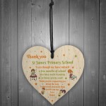 School Thank You Gifts Wood Heart End Of Term Gift Teacher