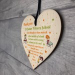 School Thank You Gifts Wood Heart End Of Term Gift Teacher