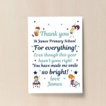 Personalised Teacher Print Thank You Gift For Nursery Preschool