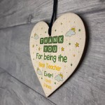 Personalised Thank You Teacher Gift Wooden Heart Nursery Gifts