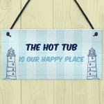 Nautical Theme Hot Tub Sign For Garden Summerhouse Shed 