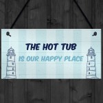 Nautical Theme Hot Tub Sign For Garden Summerhouse Shed 