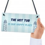 Nautical Theme Hot Tub Sign For Garden Summerhouse Shed 