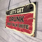 Rude Bar Sign For Home Bar Man Cave Pub Funny Alcohol Gift