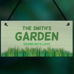 PERSONALISED Garden Sign For Summerhouse Shed Plaque