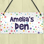 PERSONALISED Den Playhouse Bedroom Sign Gift For Daughter