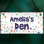 PERSONALISED Den Playhouse Bedroom Sign Gift For Daughter