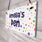 PERSONALISED Den Playhouse Bedroom Sign Gift For Daughter