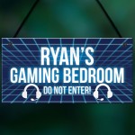 Neon Effect Gaming Bedroom Sign For Son Dad Gamer Gift