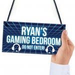 Neon Effect Gaming Bedroom Sign For Son Dad Gamer Gift