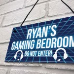 Neon Effect Gaming Bedroom Sign For Son Dad Gamer Gift