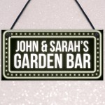 Neon Effect GARDEN BAR Personalised Bar Sign For Home Bar