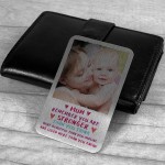 Personalised Gift For Mum Wallet Insert Love Quote Birthday Xmas