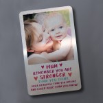 Personalised Gift For Mum Wallet Insert Love Quote Birthday Xmas