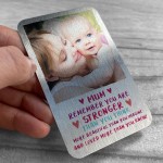 Personalised Gift For Mum Wallet Insert Love Quote Birthday Xmas