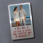 PERSONALISED 1st Anniversary As Mr And Mrs Wallet Insert