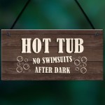 Novelty Hot Tub Sign Funny Hot Tub Accessories Garden Signs