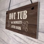 Novelty Hot Tub Sign Funny Hot Tub Accessories Garden Signs