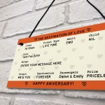 Personalised Anniversary Gifts For Him Her Novelty Train Ticket 