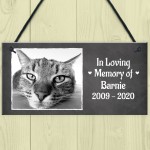 In Loving Memory PERSONALISED Pet Cat Memorial Plaque