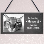 In Loving Memory PERSONALISED Pet Cat Memorial Plaque