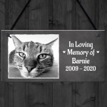 In Loving Memory PERSONALISED Pet Cat Memorial Plaque