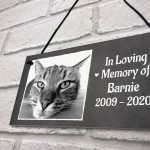 In Loving Memory PERSONALISED Pet Cat Memorial Plaque