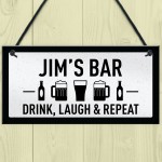 Funny Chic Sign For Bar PERSONALISED Any Name Man Cave