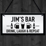 Funny Chic Sign For Bar PERSONALISED Any Name Man Cave