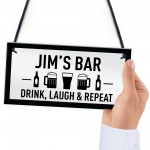 Funny Chic Sign For Bar PERSONALISED Any Name Man Cave