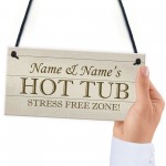 Hot Tub Sign PERSONALISED Any Name Summerhouse Garden