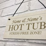 Hot Tub Sign PERSONALISED Any Name Summerhouse Garden