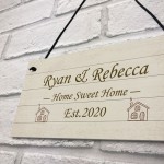 Home Sweet Home Sign PERSONALISED Welcome New Home Gift