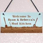 PERSONALISED Any Name's Mud Kitchen Sign For Garden Shed