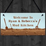 PERSONALISED Any Name's Mud Kitchen Sign For Garden Shed