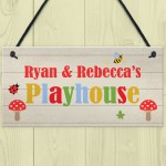 Playhouse Sign Personalised Den Playroom Door Sign ANY words