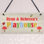 Playhouse Sign Personalised Den Playroom Door Sign ANY words