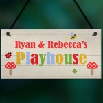 Playhouse Sign Personalised Den Playroom Door Sign ANY words