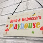 Playhouse Sign Personalised Den Playroom Door Sign ANY words