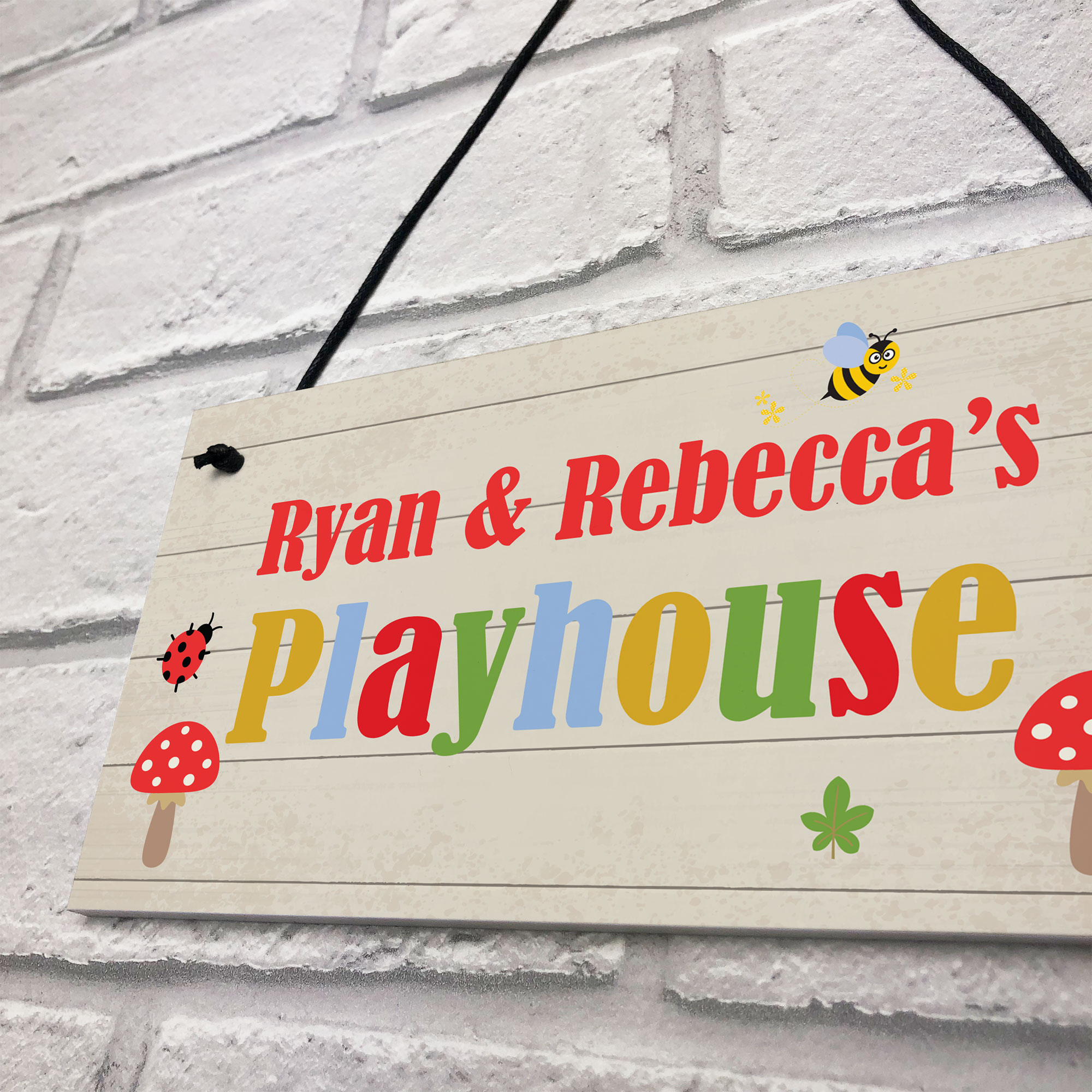 Playhouse Sign Personalised Den Playroom Door Sign Any Words