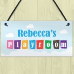 Playroom Sign Personalised Garden Den Room Sign Daugther