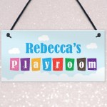 Playroom Sign Personalised Garden Den Room Sign Daugther