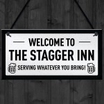 Funny HOME BAR Sign PERSONALISED Any Name Man Cave Pub