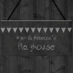 Chalkboard Effect Playhouse Sign PERSONALISED Den Room Sign