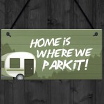 Funny Caravan Sign Novelty Hanging Door Sign Caravan Decor