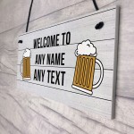 Shabby Chic Bar Sign PERSONALISED Home Bar Pub Sign Beer Gift