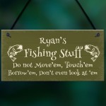 Novelty Fishing Sign For Man Cave Shed PERSONALISED