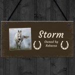 PERSONALISED Horse Lover Gift Hanging Stable Sign Home Decor